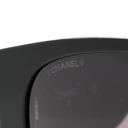 Chanel Acetate Quilted CC Pilot Sunglasses 71465 Black 7 of 8