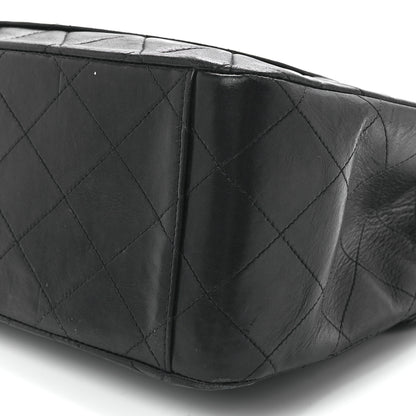 Chanel Lambskin Quilted XL Jumbo Single Flap Black 12 of 12