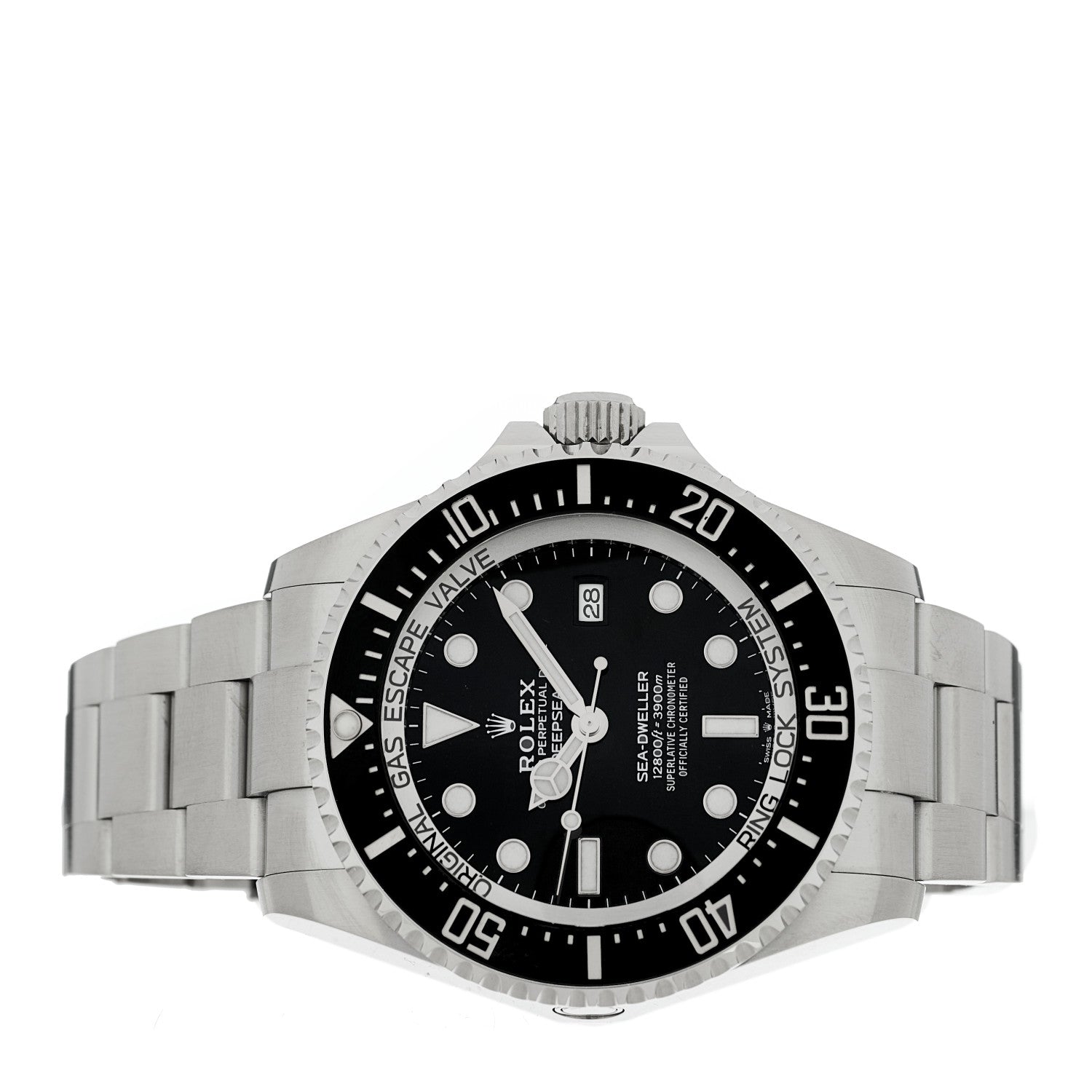 Rolex Stainless Steel 44mm Oyster Perpetual Date Sea-Dweller Deepsea Watch 126660 Black 2 of 5