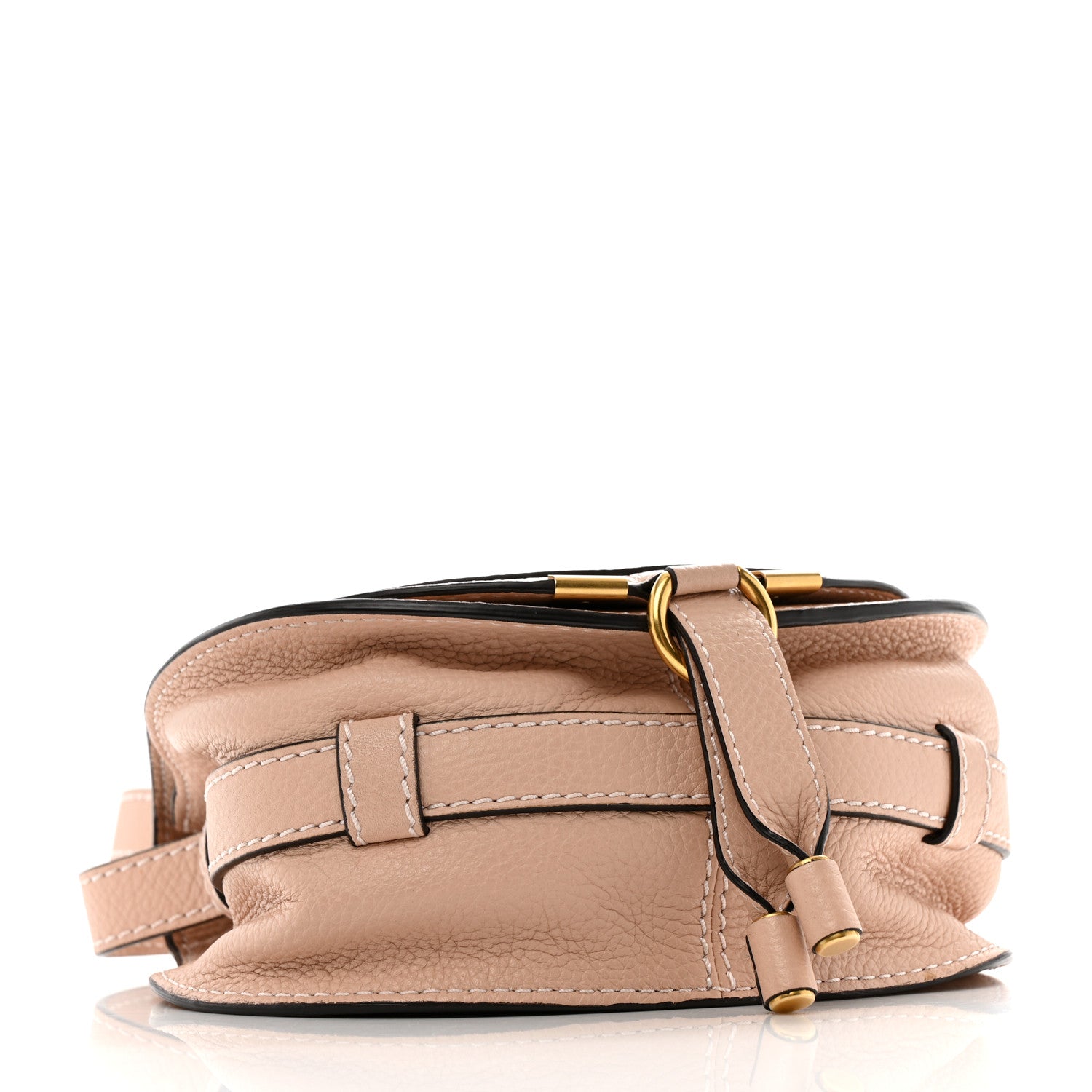 Chloe Grained Calfskin Small Marcie Saddle Bag Blush Nude 4 of 13