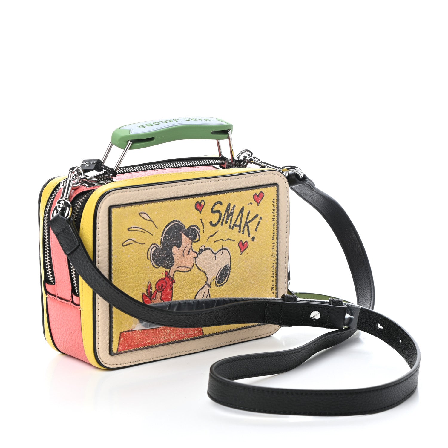 Marc Jacobs X Peanuts Calfskin The Box 20 Crossbody Yellow Multicolor 3 of 9