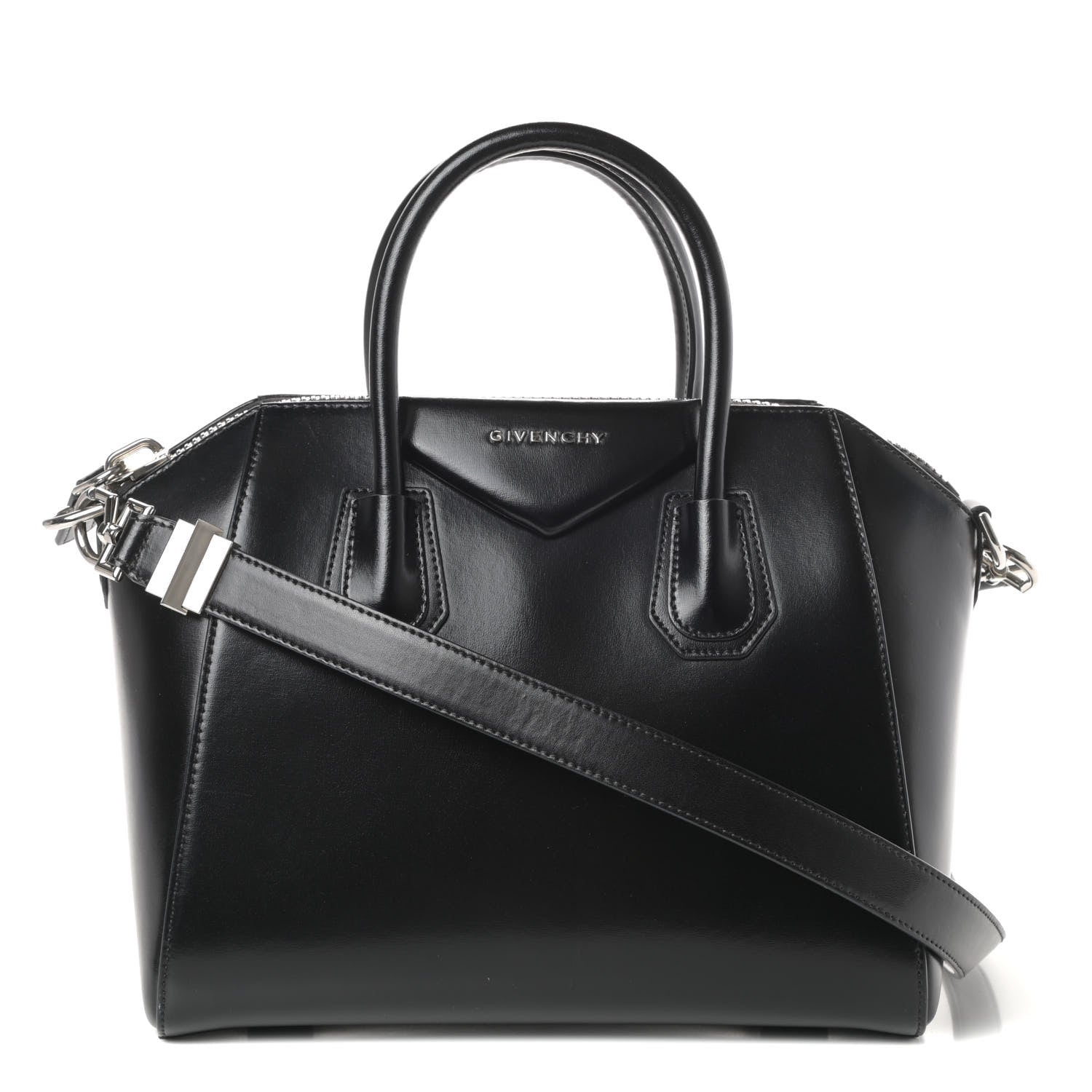 Givenchy Shiny Lord Calfskin Small Antigona Black 1 of 9