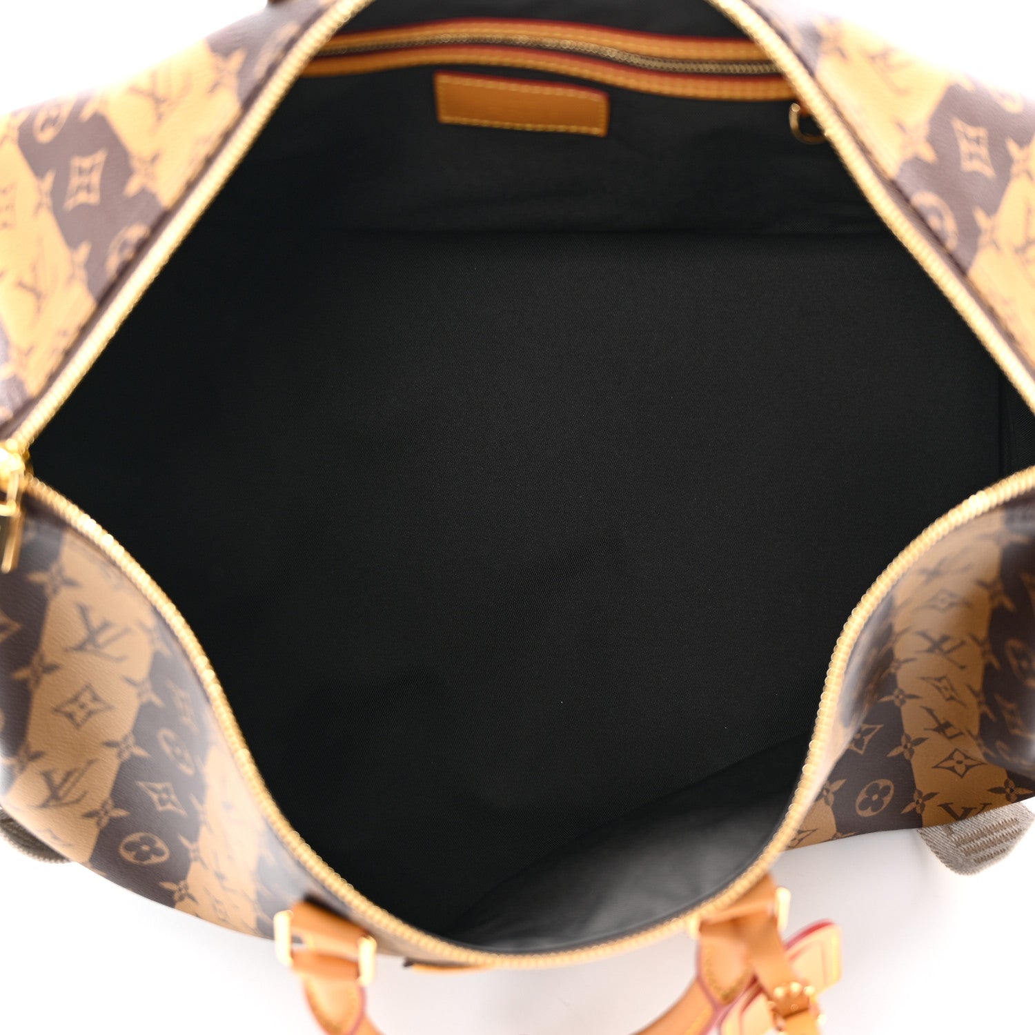 Louis Vuitton X NIGO Reverse Monogram Stripe Keepall Bandouliere 50 Brown 5 of 11