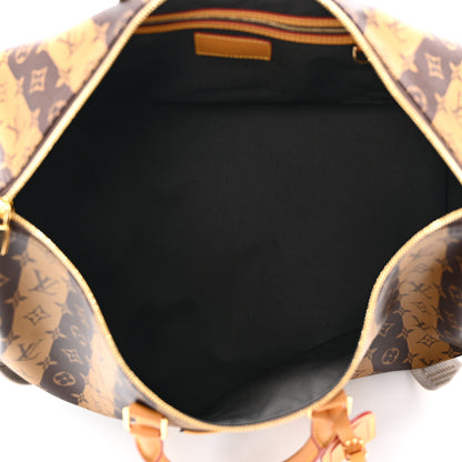 Louis Vuitton X NIGO Reverse Monogram Stripe Keepall Bandouliere 50 Brown 5 of 11