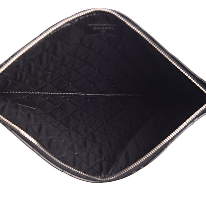 Chanel Patent Calfskin Quilted Medium Cosmetic Case Black 5 of 7
