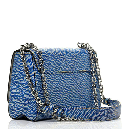 Louis Vuitton Epi Twist Shoulder Bag MM Denim Light 3 of 9