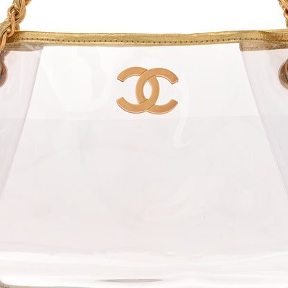 Chanel Vinyl Naked Tote Gold 8 of 10