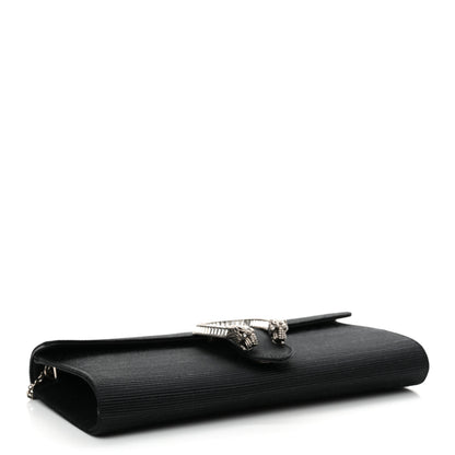 Gucci Grosgrain Satin Small Dionysus Shoulder Bag Black 3 of 10