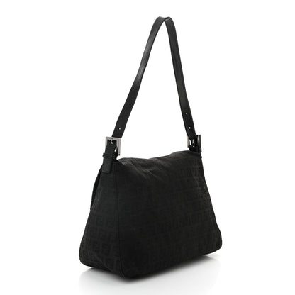 Fendi Zucchino Mama Baguette Black 3 of 10