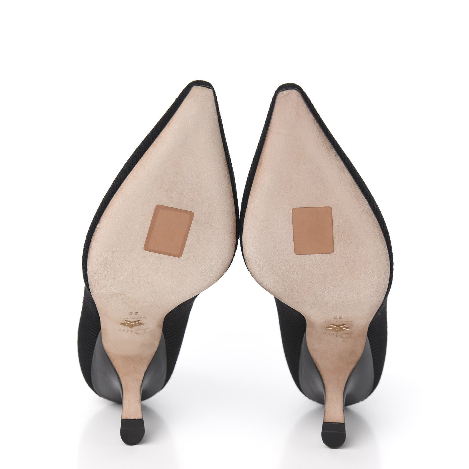 Christian Dior Technical Canvas Ribbon Embroidered J'Adior 65mm Pumps 38 Black 5 of 8