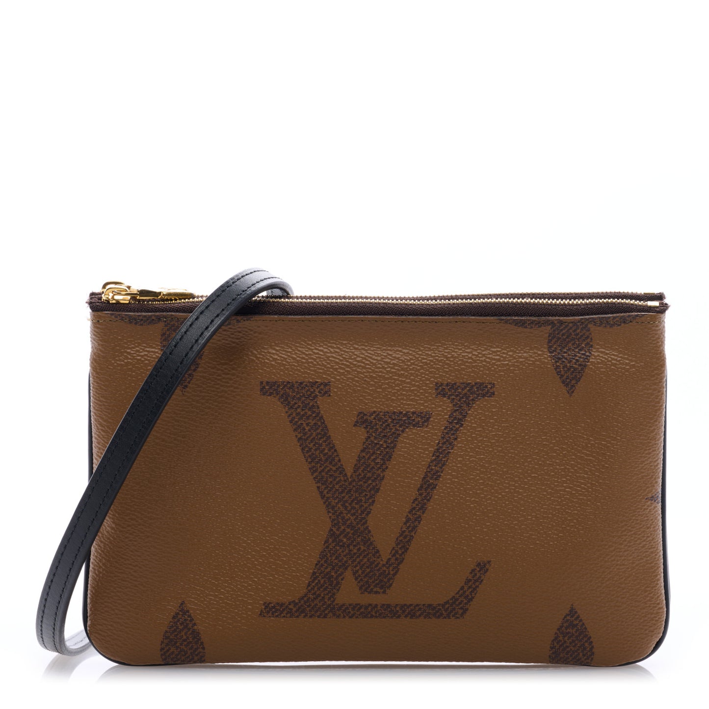 Reverse Monogram Giant Double Zip Pochette