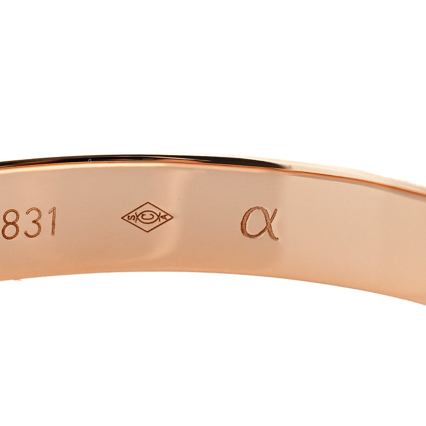 18K Pink Gold LOVE Bracelet 17