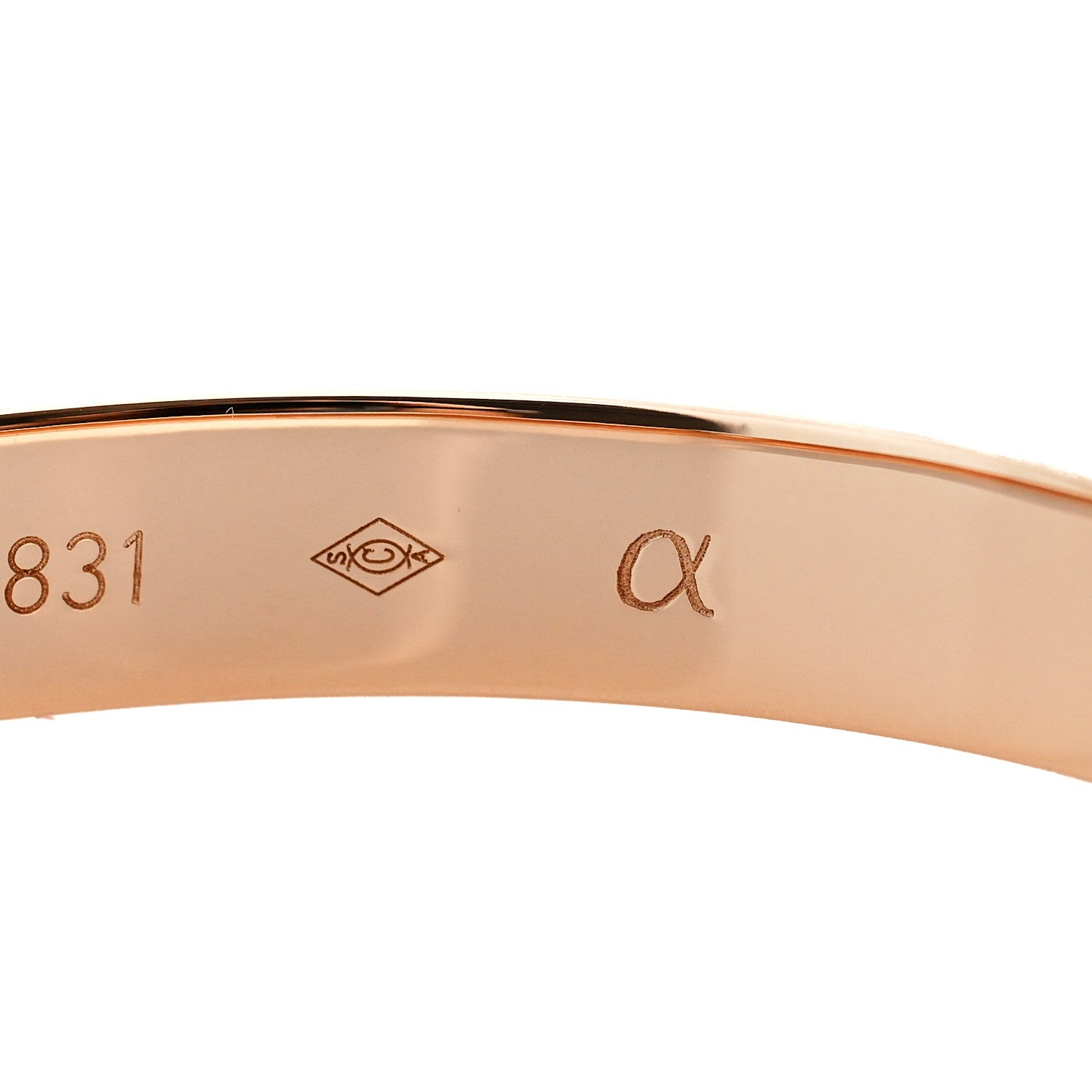Cartier 18K Pink Gold LOVE Bracelet 17 6 of 7