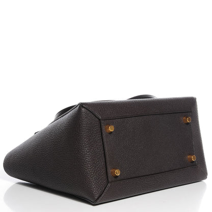 Celine Goatskin Smooth Calfskin Mini Belt Bag Dark Taupe 4 of 9