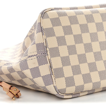 Louis Vuitton Damier Azur Neo Neverfull MM Rose Ballerine 8 of 11