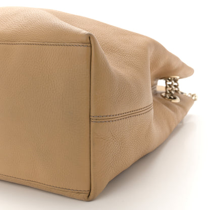 Gucci Pebbled Calfskin Large Soho Chain Shoulder Bag Nude 10 of 15