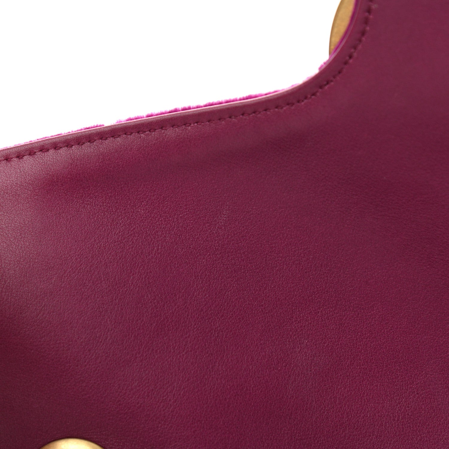 Gucci Velvet Matelasse Medium GG Marmont Shoulder Bag Fuchsia Violet Cyclamen 11 of 13