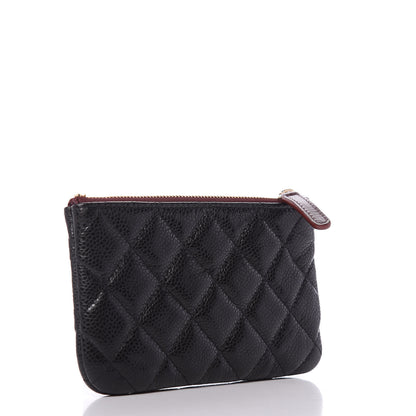 Chanel Caviar Quilted Small Cosmetic Case Black 3 of 11