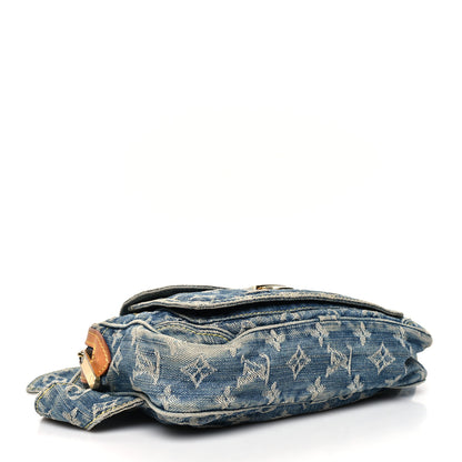 Louis Vuitton Monogram Denim Bum Bag Blue 4 of 15