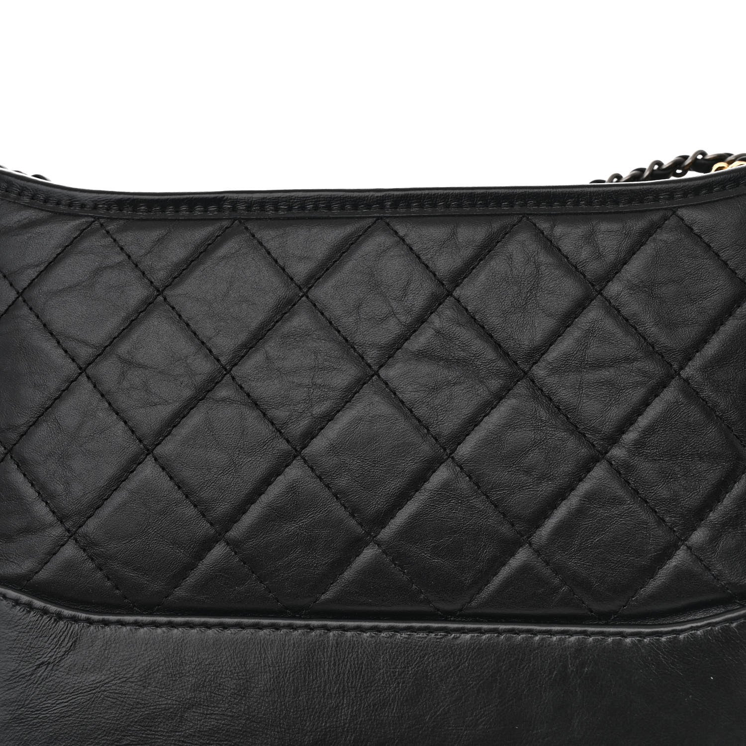 Chanel Aged Calfskin Quilted New Medium Gabrielle Hobo Black 15 of 16
