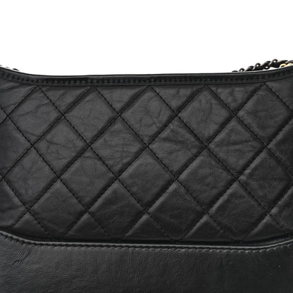 Chanel Aged Calfskin Quilted New Medium Gabrielle Hobo Black 15 of 16