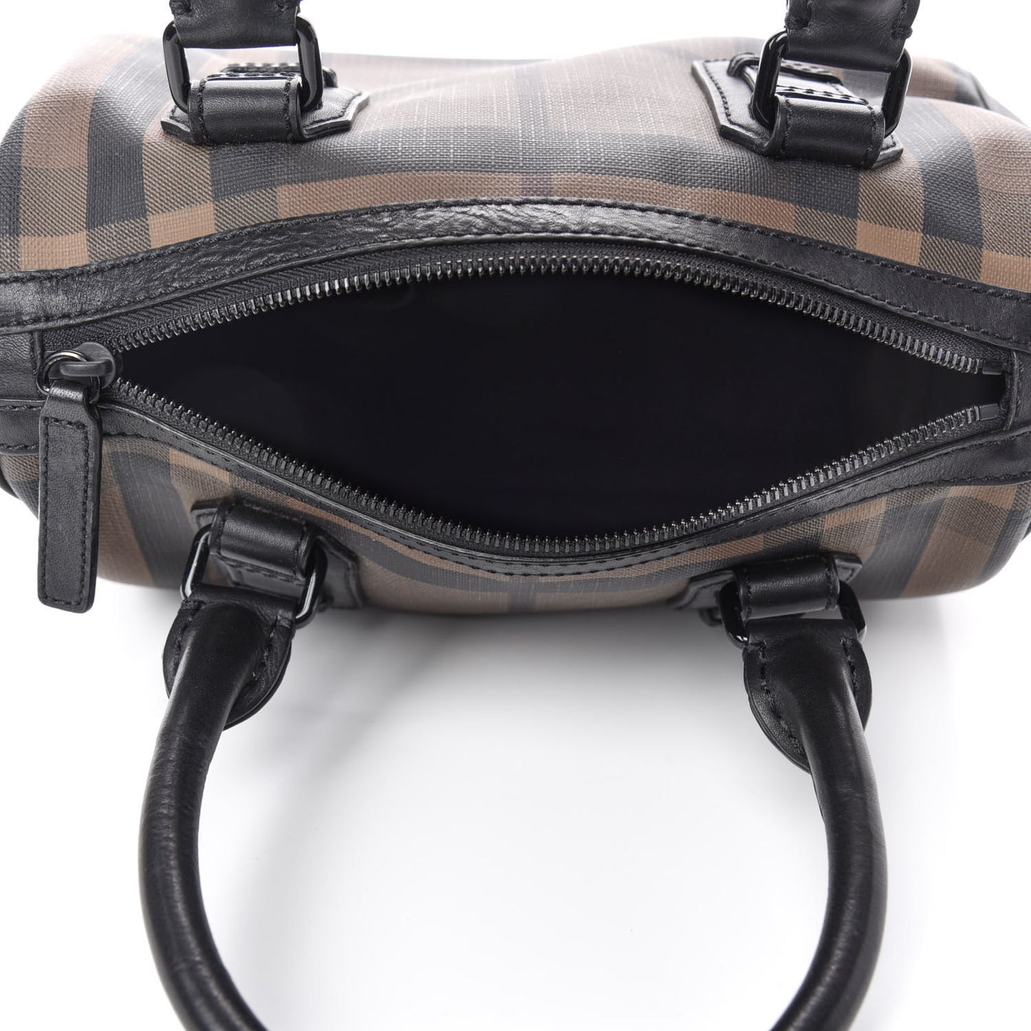 Smoked Check Small Chester Bowling Bag Brown