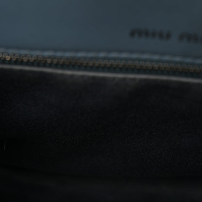 Miu Miu Goatskin Madras Top Handle Bag Astrale 11 of 14