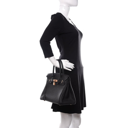 Hermes Togo Birkin 30 Black 2 of 11
