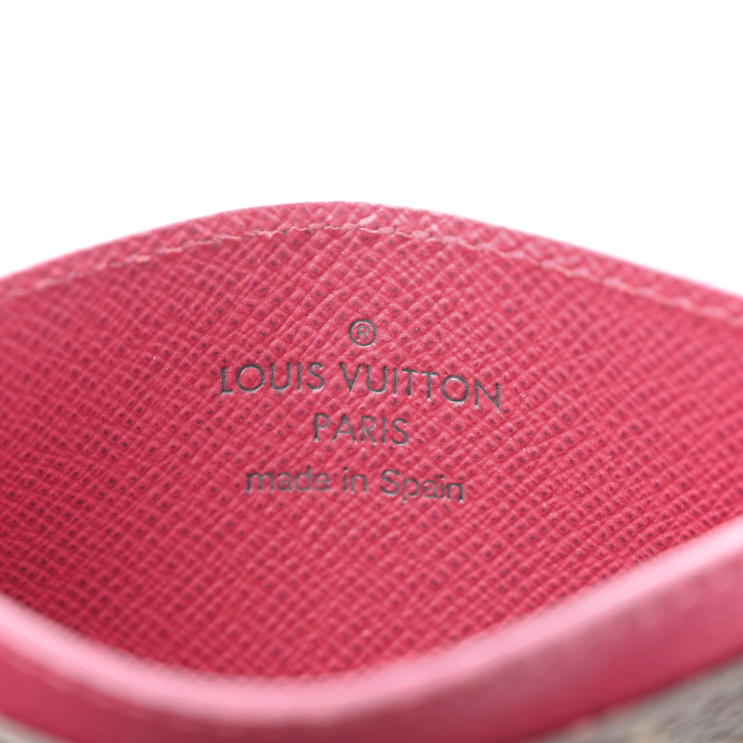 Monogram Card Holder Fuchsia