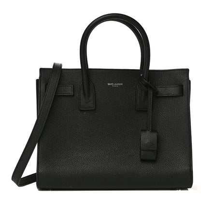 Saint Laurent Grained Calfskin Baby Sac De Jour Black 1 of 14
