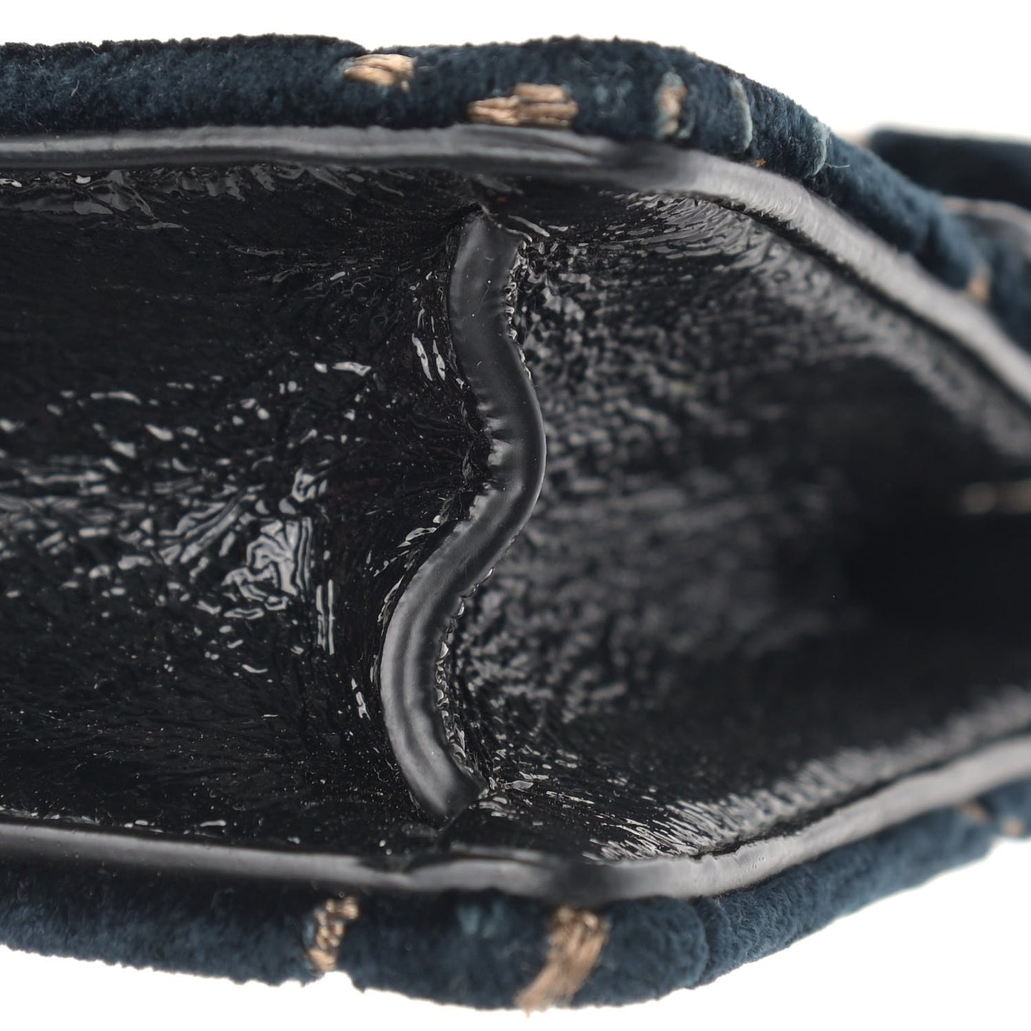 Velvet GG Monogram Super Mini Dionysus Shoulder Bag Blue Beige Black