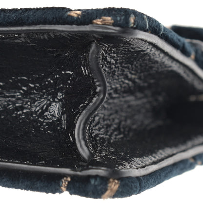 Gucci Velvet GG Monogram Super Mini Dionysus Shoulder Bag Blue Beige Black 8 of 14