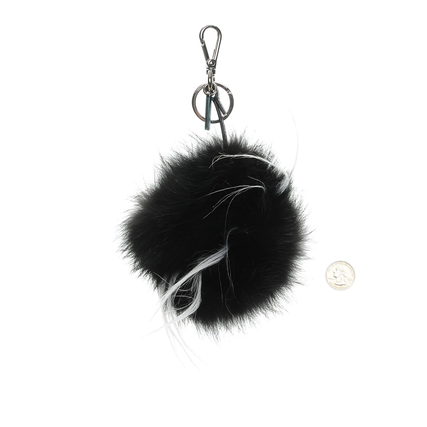 Vitello Elite Fox Goat Fur Igor Monster Bag Bug Cube Charm Rosso Black White