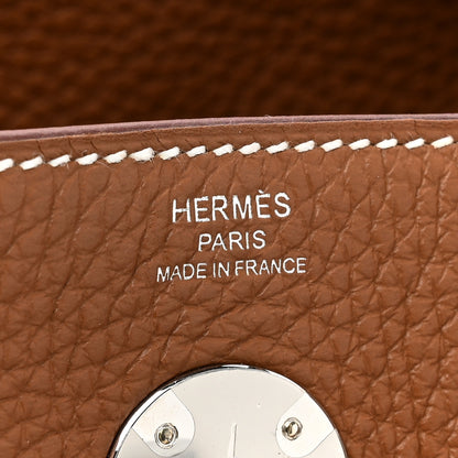 Hermes Taurillon Clemence Lindy 26 Gold 6 of 9
