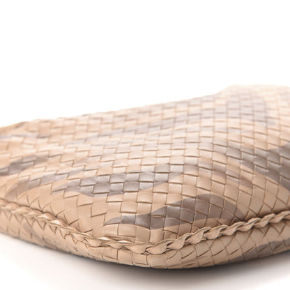 Bottega Veneta Nappa Snakeskin Intrecciato Medium Veneta Tiger Print Hobo Maple 6 of 11