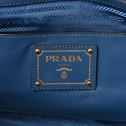 Prada Glace Calf Shopping Tote Bluette 5 of 10