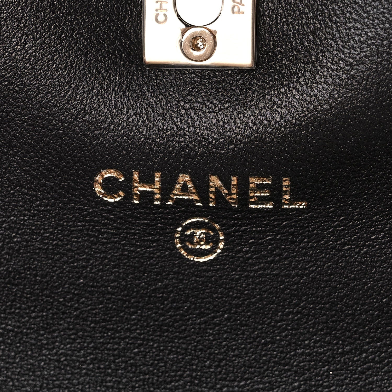 Chanel Sequin COCO Clutch With Chain Black Red 6 of 12