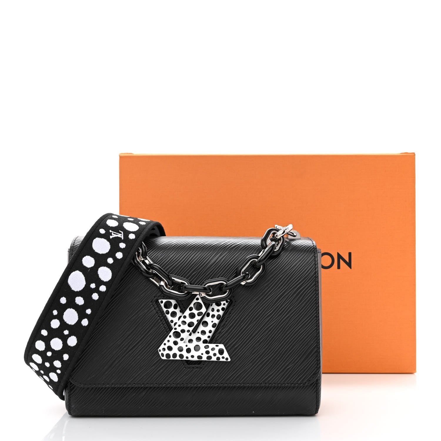 Louis Vuitton LV x YK Epi Infinity Dots Twist Shoulder Bag MM Black 12 of 12