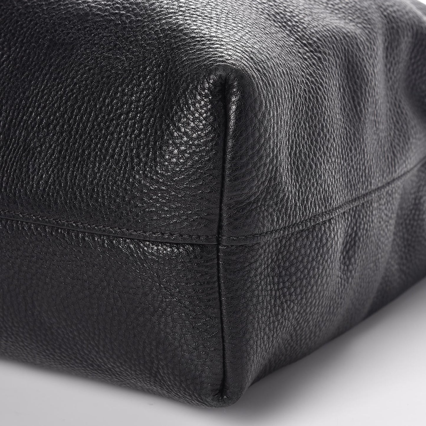 Vitello Daino Tote Nero Black