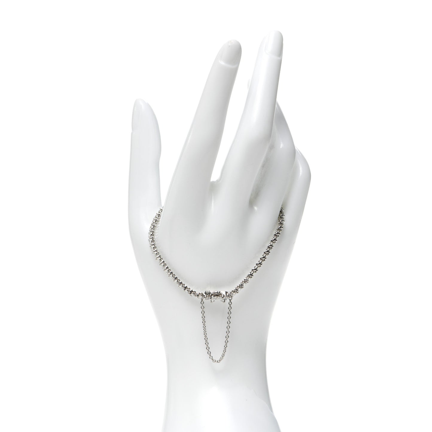 Platinum Diamond 3.08ctw Victoria Tennis Bracelet