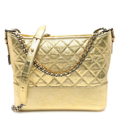 Chanel Metallic Aged Calfskin Quilted Medium Gabrielle Gold 1 of 10