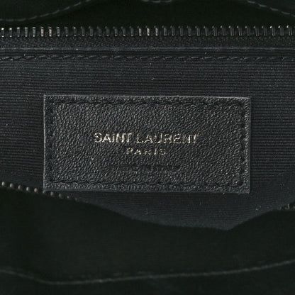 Saint Laurent Calfskin Y Quilted Monogram Monochrome Medium Loulou Chain Satchel Black 7 of 13