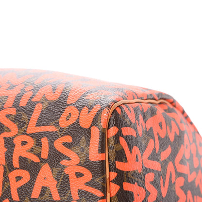 Louis Vuitton Monogram Graffiti Speedy 30 Orange 8 of 11