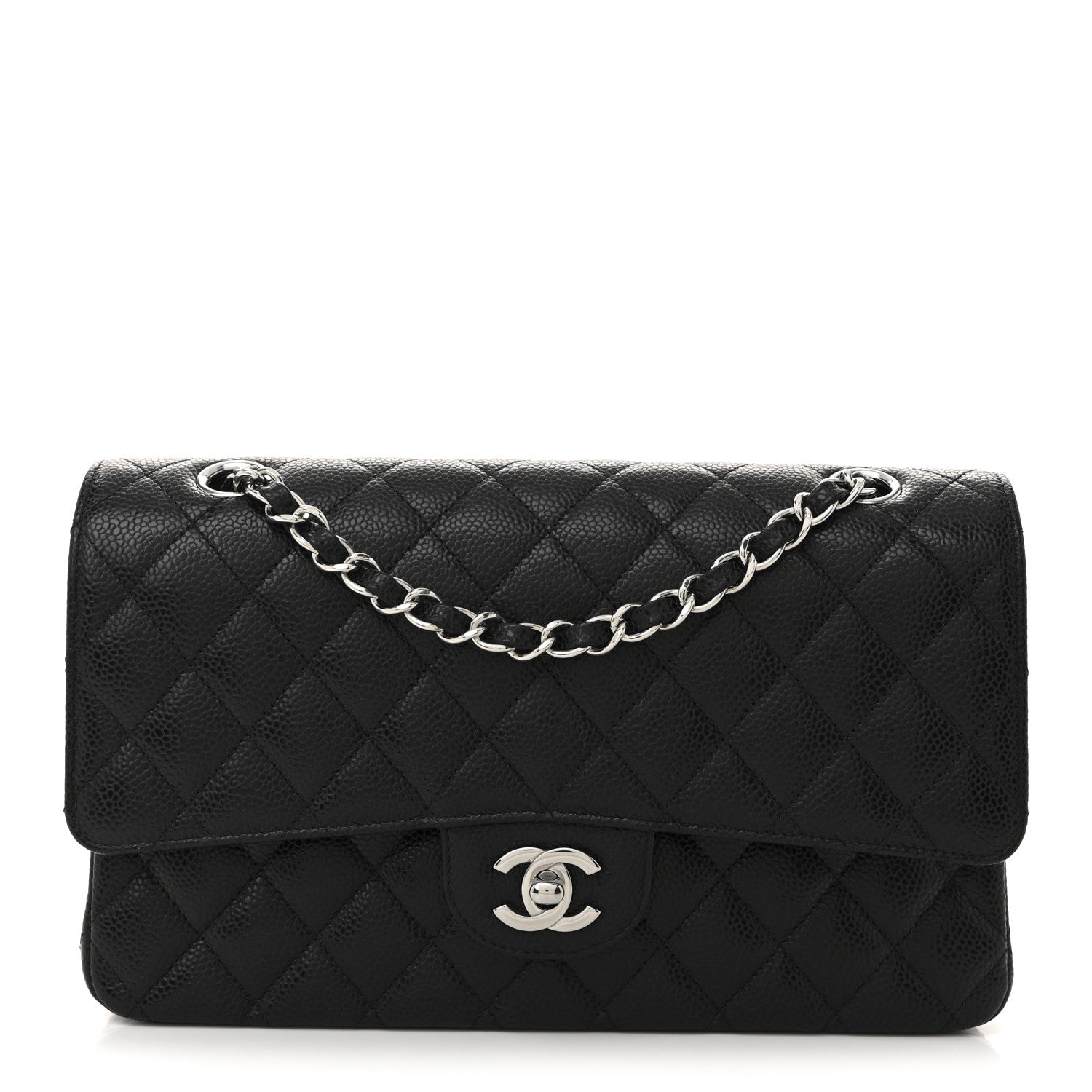 Chanel Caviar Quilted Medium Double Flap Black 1 of 11