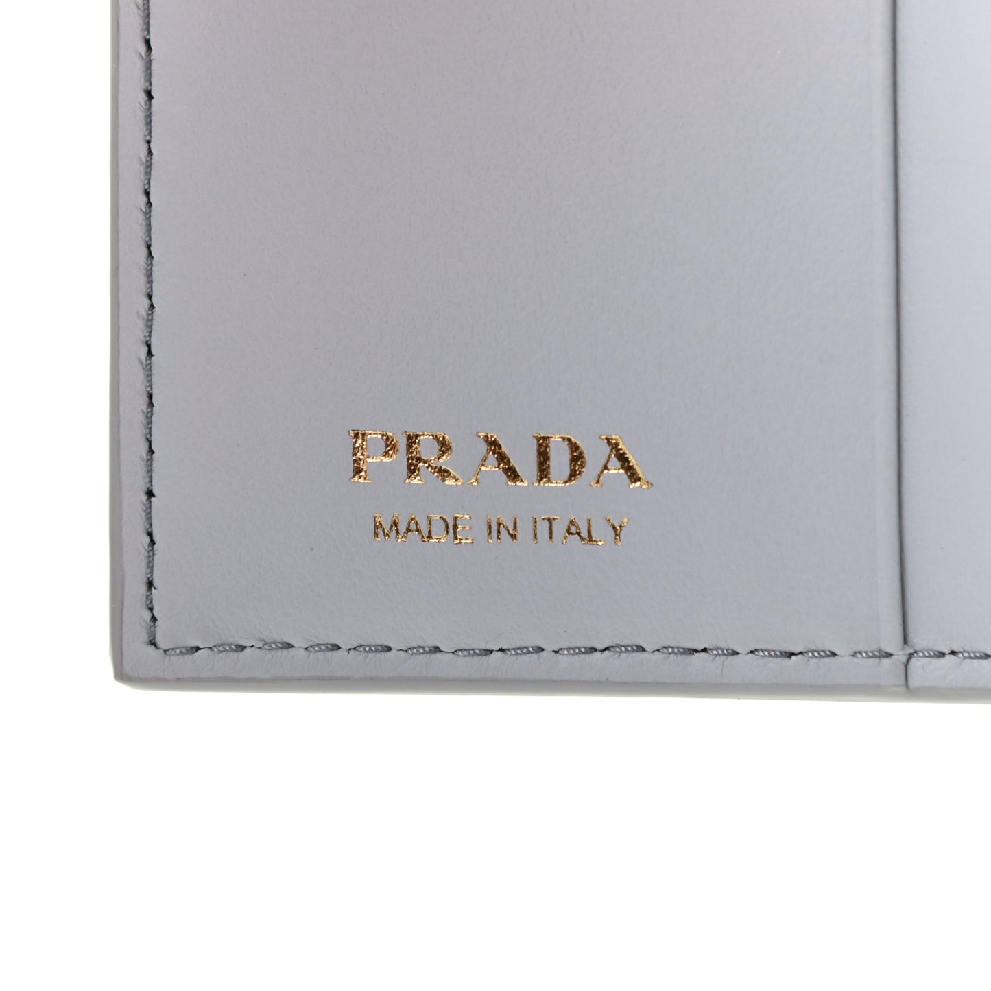 Saffiano Tab Small Triangle Wallet Fiordaliso