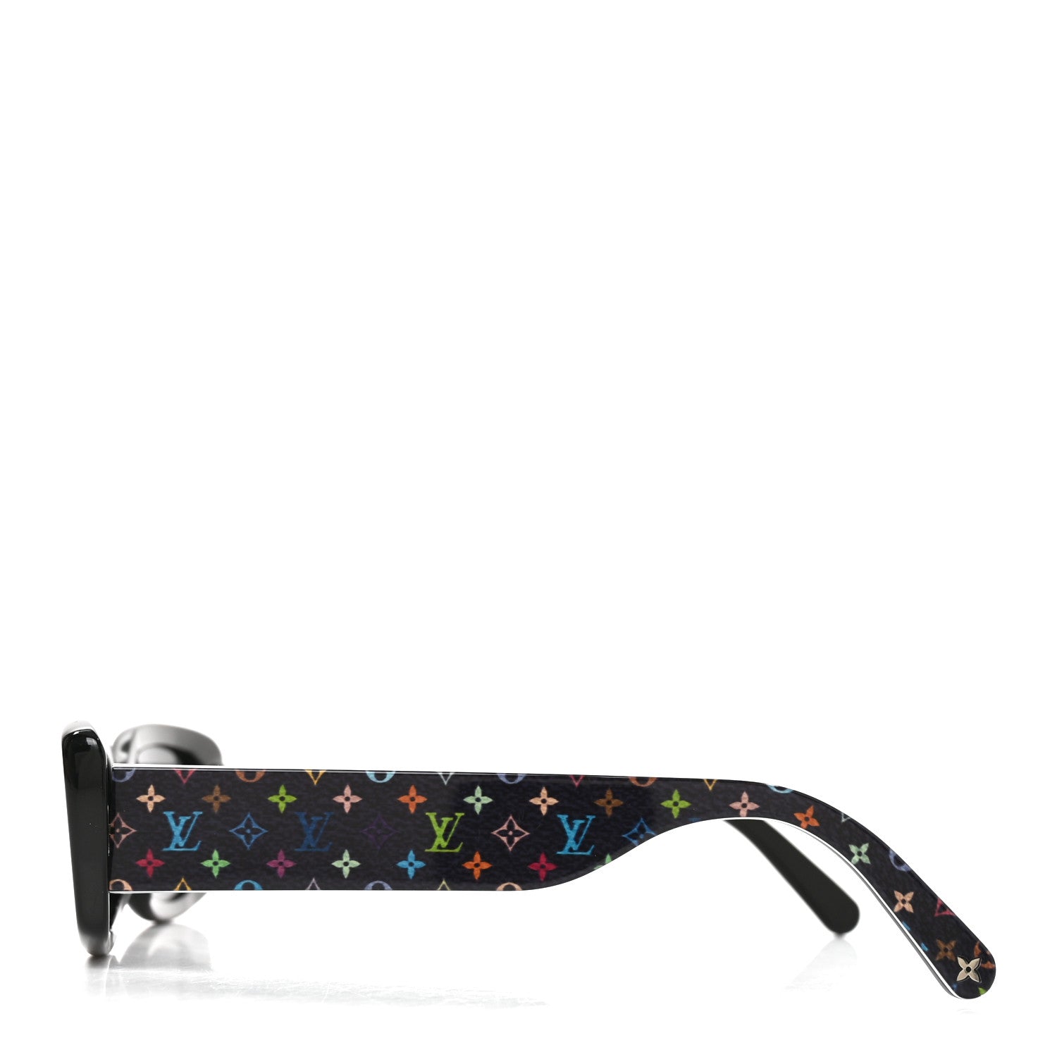 Louis Vuitton LV X TM Acetate Monogram Multicolor Sunglasses Z2709W Black 3 of 7