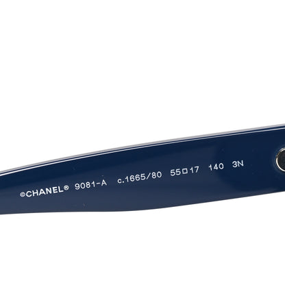 Chanel Acetate CC Sunglasses 9081 Blue Black 5 of 7