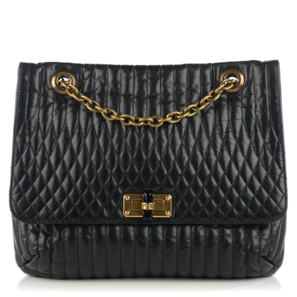 Lanvin Calfskin Quilted Medium Happy Shoulder Bag Black 1 of 6