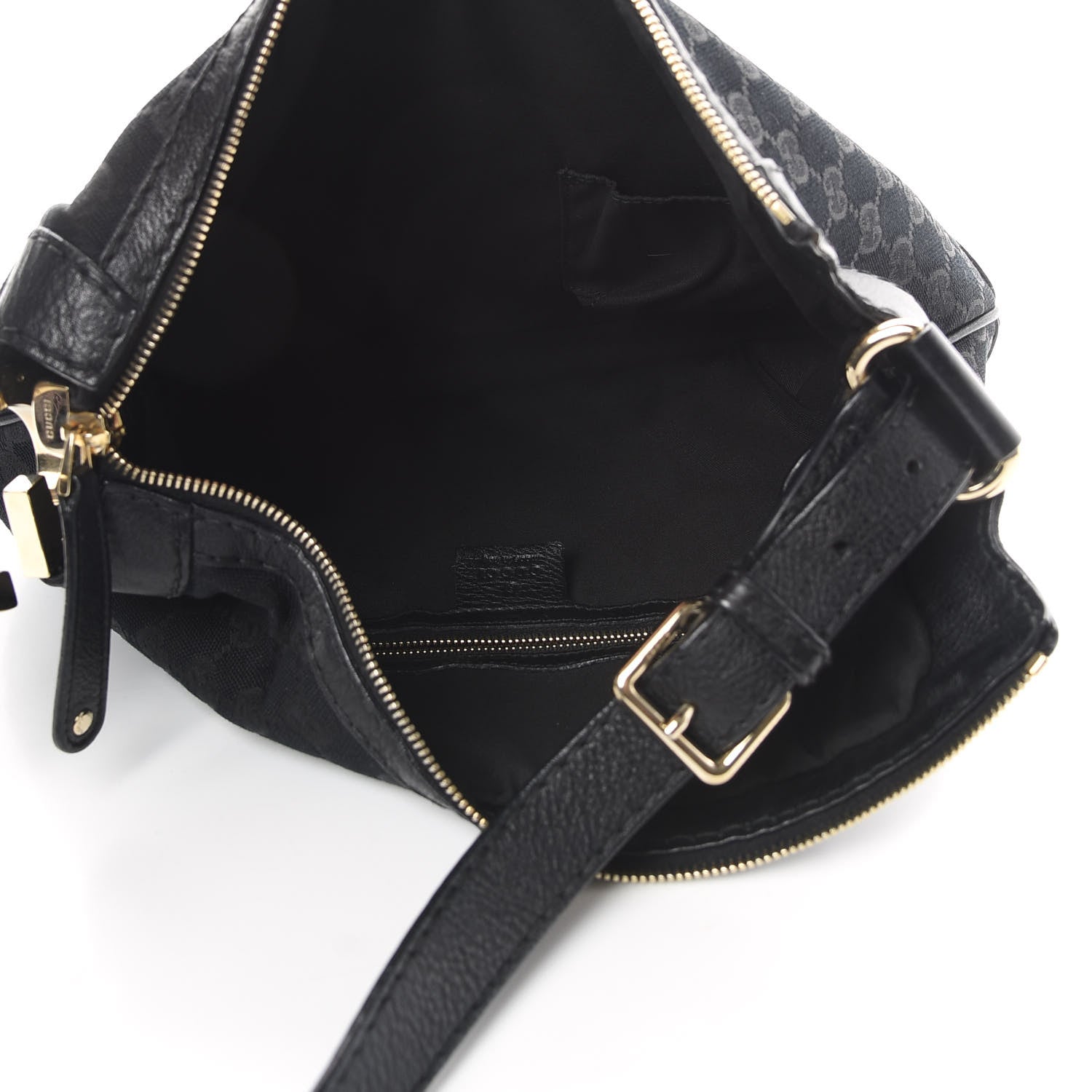 Gucci Monogram Medium Charlotte Hobo Black 5 of 10