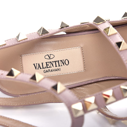 Valentino Garavani Nappa Rockstud Ankle Strap Pumps 35.5 Stone Poudre 8 of 11